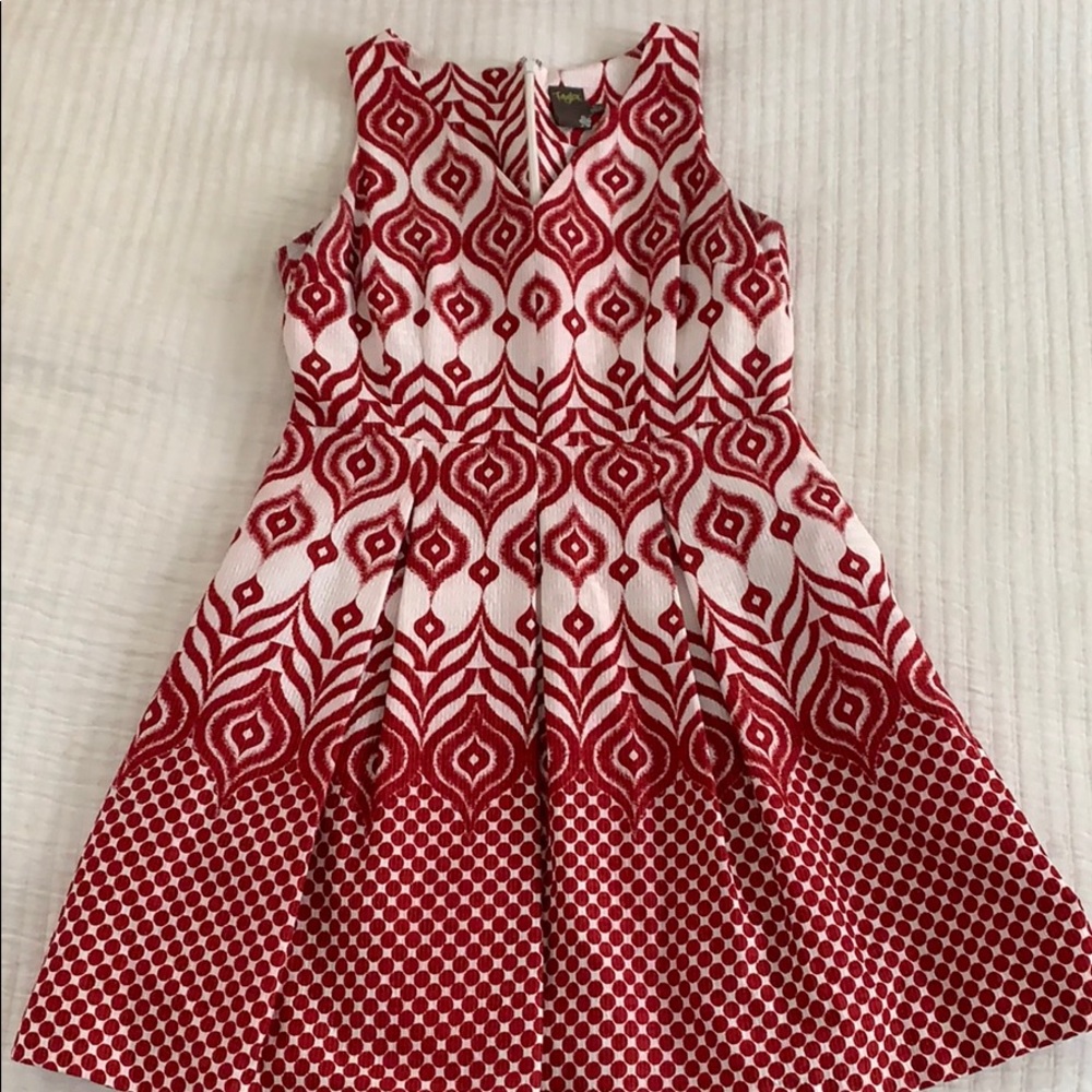 Taylor Red A-line Dress